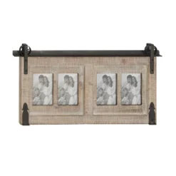 Wood 4 Slot Wall Photo Frame With Metal Accent Brown - Olivia & May 12 Wood 4 Slot Wall Photo Frame With Metal Accent Brown - Olivia & May -Home Decoration Series GUEST 3ced9533 caf1 4b65 b018 af6f6983feb5
