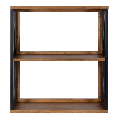 25" X 28" Rigby Wood Decorative Wall Shelf Rustic Brown/Black - Kate & Laurel All Things Decor 3 25" X 28" Rigby Wood Decorative Wall Shelf Rustic Brown/Black - Kate & Laurel All Things Decor