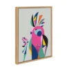 18" X 24" Sylvie Galah Framed Canvas Wall Art By Rachel Lee Natural - Kate And Laurel -Home Decoration Series GUEST 3ece5ee5 0c74 460e a612 653fce02e6fd