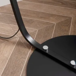 HOMCOM Arched Floor Lamp, Modern Standing Lamp With Foot Switch & Metal Base, Corner Reading Lamps Tall Pole Light For Office Bedroom Living Room -Home Decoration Series GUEST 3f29eebf 208b 4d1a 95fe 6d5e075eab66