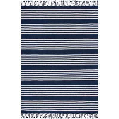 NuLOOM Rowen Striped Cotton Tassel Area Rug 12 NuLOOM Rowen Striped Cotton Tassel Area Rug - Image 10