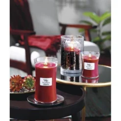 21.5oz Large Jar Cinnamon Chai - WoodWick -Home Decoration Series GUEST 421ec971 e185 491a 8521 5a25107aeb7d