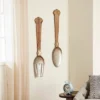 Metal Utensils Spoon And Fork Wall Decor Set Of 2 Brown - Olivia & May 2 Metal Utensils Spoon And Fork Wall Decor Set Of 2 Brown - Olivia & May -Home Decoration Series GUEST 422afb75 28bb 4976 916a 18c9c8083f71