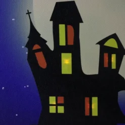 Northlight Fiber Optic And LED Lighted Witch In The Moon Halloween Canvas Wall Art 12" X 15.75" -Home Decoration Series GUEST 43e8d6c6 78e1 47d5 b103 2d64894bc3ba