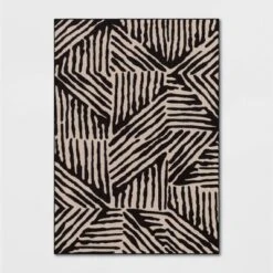 Abstract Lines Rug Black/Tan - Threshold™ -Home Decoration Series GUEST 43f5ce06 5a0c 455c 8ca2 29507ec11d70