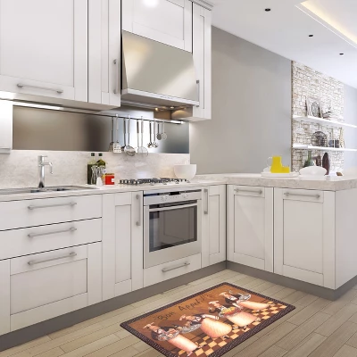 World Rug Gallery Bon Appetit Cushioned Anti-fatigue Kitchen Mat 6 World Rug Gallery Bon Appetit Cushioned Anti-fatigue Kitchen Mat - Image 4