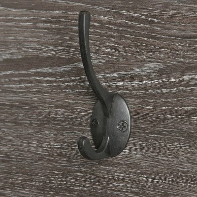 Woodbury Wall Shelf With Cubbies And Hooks Woodgrain - RiverRidge Home 7 Woodbury Wall Shelf With Cubbies And Hooks Woodgrain - RiverRidge Home - Image 5