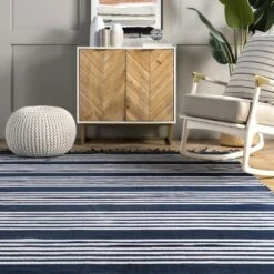 NuLOOM Rowen Striped Cotton Tassel Area Rug 23 NuLOOM Rowen Striped Cotton Tassel Area Rug -Home Decoration Series GUEST 459ebd92 f725 46ee b3c7 75f4ce473b0b