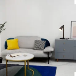 18" Nash Table Lamp With Faux Wood Arm Matte Black - Globe Electric -Home Decoration Series GUEST 45f904d4 cb0e 485c b1fb 02e79628a8fb