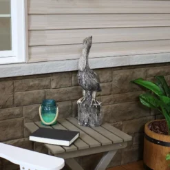 Sunnydaze Decor Sunnydaze Outdoor Polystone Nautical Pelican's Perch Garden Patio Lawn Landscape Statue - 22" - Gray -Home Decoration Series GUEST 4717e31d 36dd 43c2 9da4 f291eb42783c