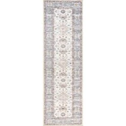 NuLOOM Gemma Machine Washable Transitional Floral Area Rug -Home Decoration Series GUEST 47c75c69 7927 4f34 8e85 4a15d002d279