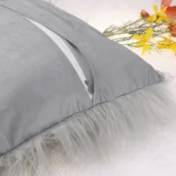 Unique Bargains Plush Decorative Solid Throw Modern Bedroom Pillow Covers 2 Pcs -Home Decoration Series GUEST 48367fe4 6248 4931 8680 30ec64be68e5