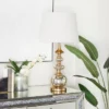 Linen Buffet Lamp With Tapered Shade Gold - Olivia & May -Home Decoration Series GUEST 4924150a 2a97 4871 8073 da639ac09e65