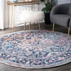 NuLOOM Vintage Lilah Medallion Area Rug 13 NuLOOM Vintage Lilah Medallion Area Rug -Home Decoration Series GUEST 4aab6b85 4d44 4b97 ae6c 751c44526389