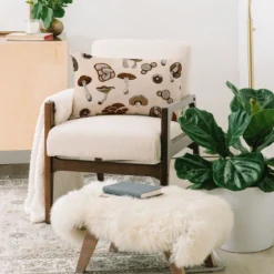 Marta Barragan Camarasa Wild Forest Mushrooms 2 Oblong Throw Pillow - Society6