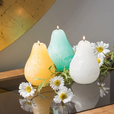 Boardwalk Pear Candles Kit - Set Of 3 3 Boardwalk Pear Candles Kit - Set Of 3