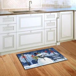 Briarwood Lane Snowman Holiday Cheer Christmas Doormat Lampost Wreath Indoor Outdoor 30" X 18" -Home Decoration Series GUEST 5321366f 4323 4bdd abd6 6c0164d4620b