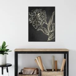 22" X 30" Golden Flower Folklore II By Asia Jensen Framed Canvas Wall Art Black - Amanti Art -Home Decoration Series GUEST 53359e9e e2f8 4165 99c3 c593eca0cbe6