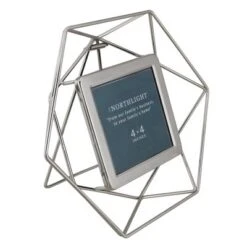 Northlight 9.5" Contemporary Hexagonal 4" X 4" Photo Picture Frame - Silver -Home Decoration Series GUEST 53b0b943 291f 43a4 97ea f06918b9a850