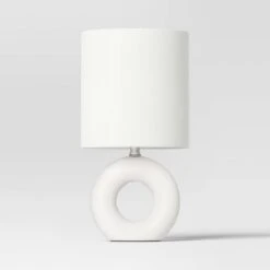 Abstract Ceramic Mini Table Lamp White - Threshold™ -Home Decoration Series GUEST 547e7228 701a 4f70 910a f62eefa80d54