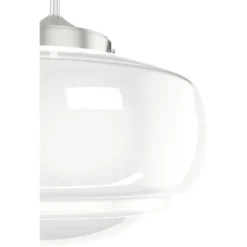 1-Light Saddle Creek Large Pendant Silver - Hunter Fan