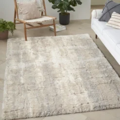 Nourison Luxurious Shag Abstract Textures Area Rug