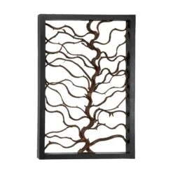 Wood Tree Branch Wall Decor With Black Frame Brown - Olivia & May -Home Decoration Series GUEST 563cd77e 6955 468b 87ba b0d82ea950f4