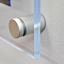 Azar Displays Floating Acrylic Wall Frame With Silver Stand Off Caps: 9" X 12" Graphic Size, Overall Frame Size: 13" X 16" -Home Decoration Series GUEST 56e05056 0eab 40bc b9c2 12dd9c954649