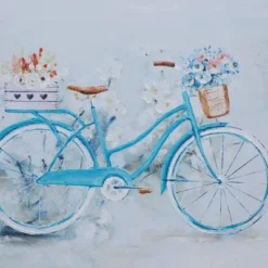 Canvas Bike Handmade Framed Wall Art With Tan Frame Blue - Olivia & May 10 Canvas Bike Handmade Framed Wall Art With Tan Frame Blue - Olivia & May -Home Decoration Series GUEST 5a9ea2ff c1c9 4bc0 93eb babdd41739e2