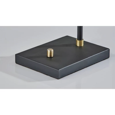 Derrick Table Lamp With Brass Accents Black - Adesso 4 Derrick Table Lamp With Brass Accents Black - Adesso - Image 2