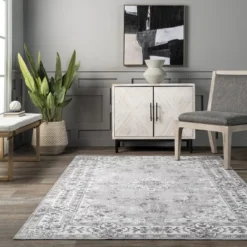 NuLOOM Ren Vintage Floral Machine Washable Area Rug 16 NuLOOM Ren Vintage Floral Machine Washable Area Rug -Home Decoration Series GUEST 5c00d40f e37a 45c1 aab2 c0007b19de1d