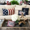 C&F Home 13" X 18" Liberty Lumbar July 4th Applique & Embroidered Throw Pillow