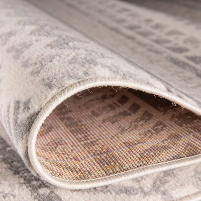 World Rug Gallery Geometric Distressed Bohemian Area Rug 6 World Rug Gallery Geometric Distressed Bohemian Area Rug - Image 4