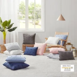 Urban Habitat Oversize Kay Cotton Jacquard Pom-Pom Throw Pillow -Home Decoration Series GUEST 5db98480 8bde 40cd 9f9c e20834ae506a