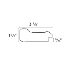 Creative Mark Museum Collection Frames Plein Aire Gold Frame 2 PACK 3.5 Inch Wide -Home Decoration Series GUEST 5e1aaf2c b3c1 41cd a556 af1039dcbe7b