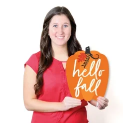 Big Dot Of Happiness Fall Pumpkin - Hanging Porch Halloween Or Thanksgiving Party Outdoor Decorations - Front Door Decor - 1 Piece Sign -Home Decoration Series GUEST 5e574a7b 3836 4f1a a975 5765075003db