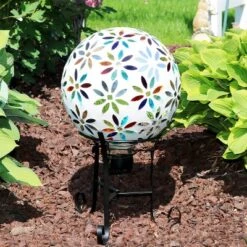 Sunnydaze Decor Sunnydaze Indoor/Outdoor Decorative Steel Scroll Gazing Ball Stand For 10" Or 12" Outdoor Garden Gazing Globes - 9" H - Black -Home Decoration Series GUEST 5e9b1275 77a5 4b84 bc15 36b6af95c2ed