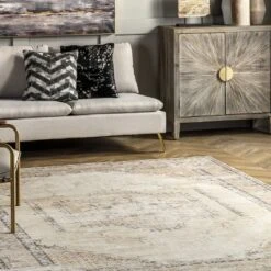 NuLOOM Glenda Machine Washable Faded Medallion Area Rug -Home Decoration Series GUEST 5fe6d77b 2118 4b03 b451 2f2a0bca8c12