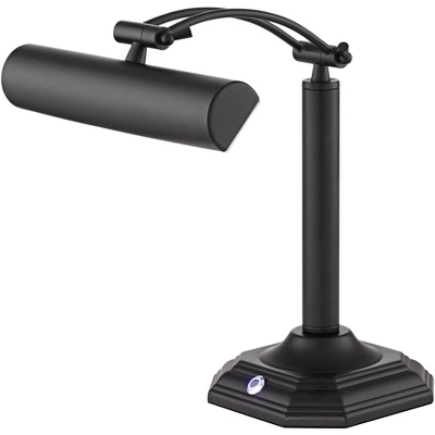 360 Lighting Grady Traditional Piano Banker Desk Lamp 16 1/2" High Black LED Adjustable Bronze Metal Shade For Bedroom Bedside Nightstand Kids Desk 8 360 Lighting Grady Traditional Piano Banker Desk Lamp 16 1/2" High Black LED Adjustable Bronze Metal Shade For Bedroom Bedside Nightstand Kids Desk - Image 6
