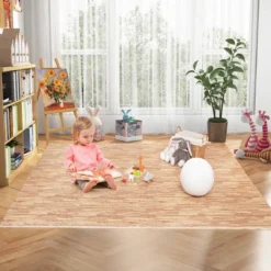 Costway 12 Tiles Wood Grain EVA Foam Floor Mats Interlocking W/Borders 24" Natural 13 Costway 12 Tiles Wood Grain EVA Foam Floor Mats Interlocking W/Borders 24" Natural -Home Decoration Series GUEST 643102dc 5bcf 40b4 8fec 7978f2574d20