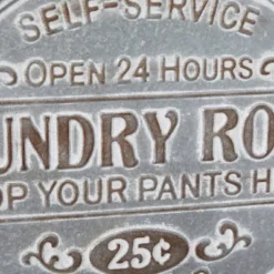 Metal Sign Laundry Room Wall Decor Gray - Olivia & May -Home Decoration Series GUEST 64b8caeb 04f7 4840 a756 e0d34712408b