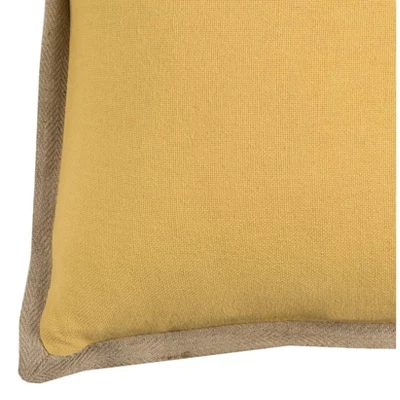 22"x22" Oversize Solid Square Throw Pillow Cover Yellow - Rizzy Home 4 22"x22" Oversize Solid Square Throw Pillow Cover Yellow - Rizzy Home - Image 2
