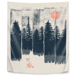 Americanflat A Fox In The Wild By NDTank Wall Tapestry -Home Decoration Series GUEST 652bb6dd 6ba1 4d1e a0e2 41ce2133040f