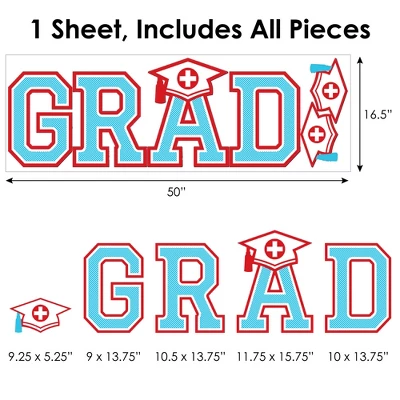 Big Dot Of Happiness Nurse Graduation Party Décor - Vinyl Wall Decals - Grad 7 Big Dot Of Happiness Nurse Graduation Party Décor - Vinyl Wall Decals - Grad - Image 5