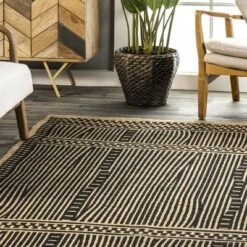 NuLOOM Noel Bohemian Striped Hand Woven Jute Area Rug 18 NuLOOM Noel Bohemian Striped Hand Woven Jute Area Rug -Home Decoration Series GUEST 668ac38f 5d69 4766 a5bc b388aa21aab4