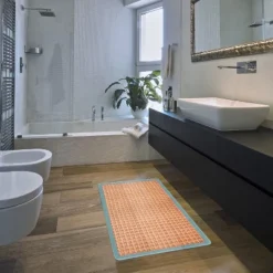 World Rug Gallery Natural Border Anti-Fatigue Standing Mat -Home Decoration Series GUEST 6719b420 03a5 4e59 a0ae e944a8eb35a3