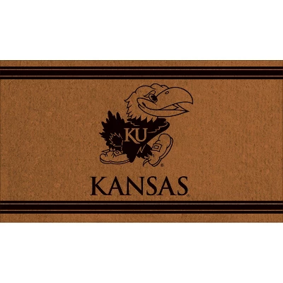 Evergreen University Of Kansas Logo Turf Mat, Brown- 28 X 16 Inches Indoor Outdoor Doormat 3 Evergreen University Of Kansas Logo Turf Mat, Brown- 28 X 16 Inches Indoor Outdoor Doormat