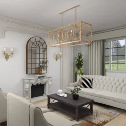 Vintage Metal Chandelier Gold - Olivia & May -Home Decoration Series GUEST 68fcfb99 1282 48e2 867a 0912b2c75794