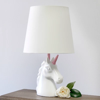 Sparkling Unicorn Table Lamp Pink/White - Simple Designs 4 Sparkling Unicorn Table Lamp Pink/White - Simple Designs - Image 2