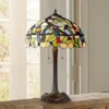 Robert Louis Tiffany Traditional Table Lamp 24.75" High Bronze Tropical Birds Stained Glass Shade For Living Room Family Bedroom Nightstand -Home Decoration Series GUEST 6b925466 47f9 4659 8a69 2685c062f644